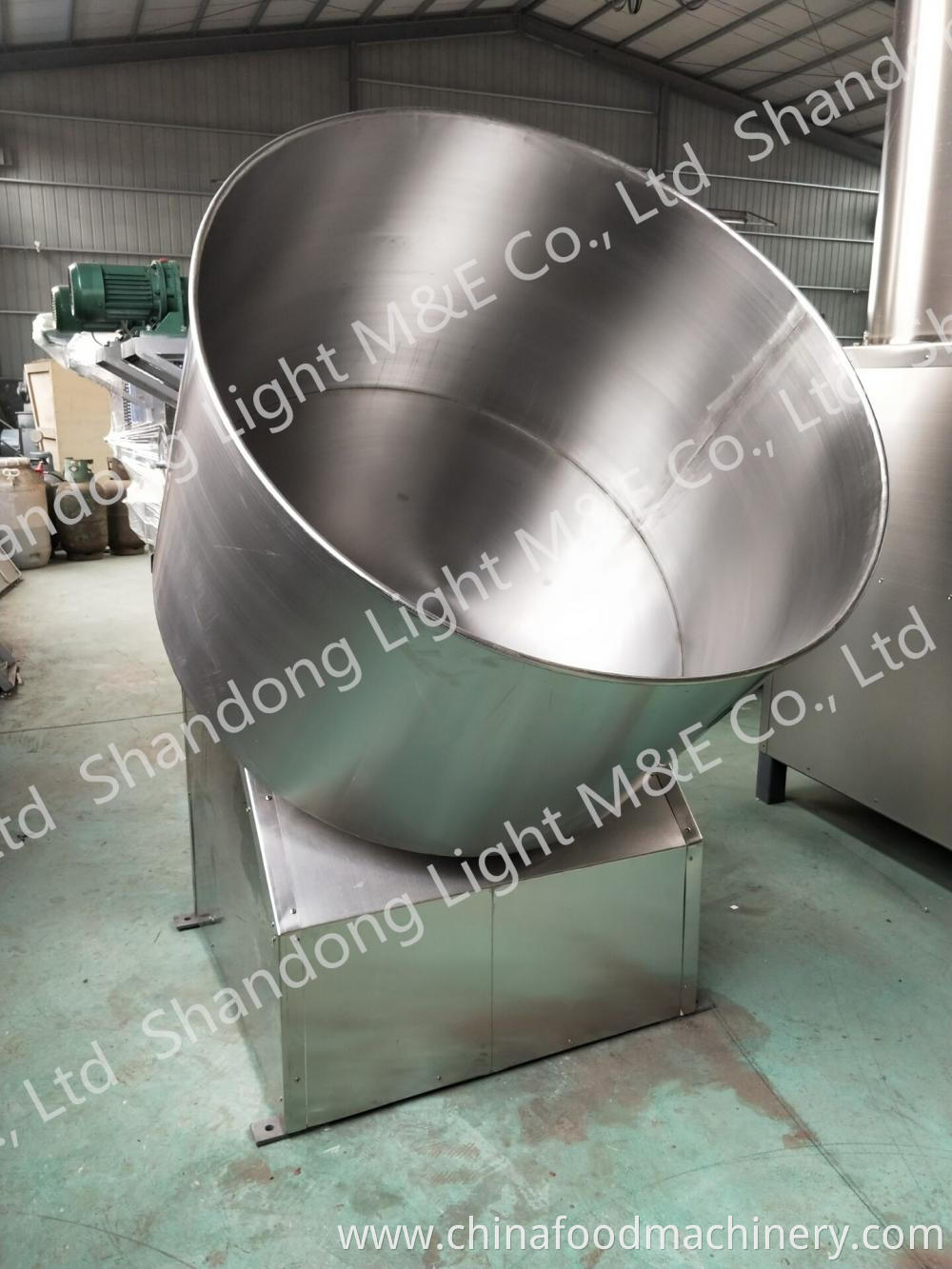 Dough coating machine